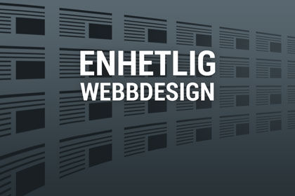 Enhetlig webbdesign